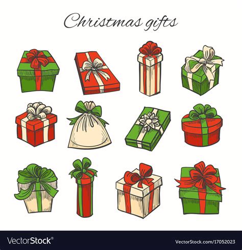 xmas gift vector|christmas gift illustration.